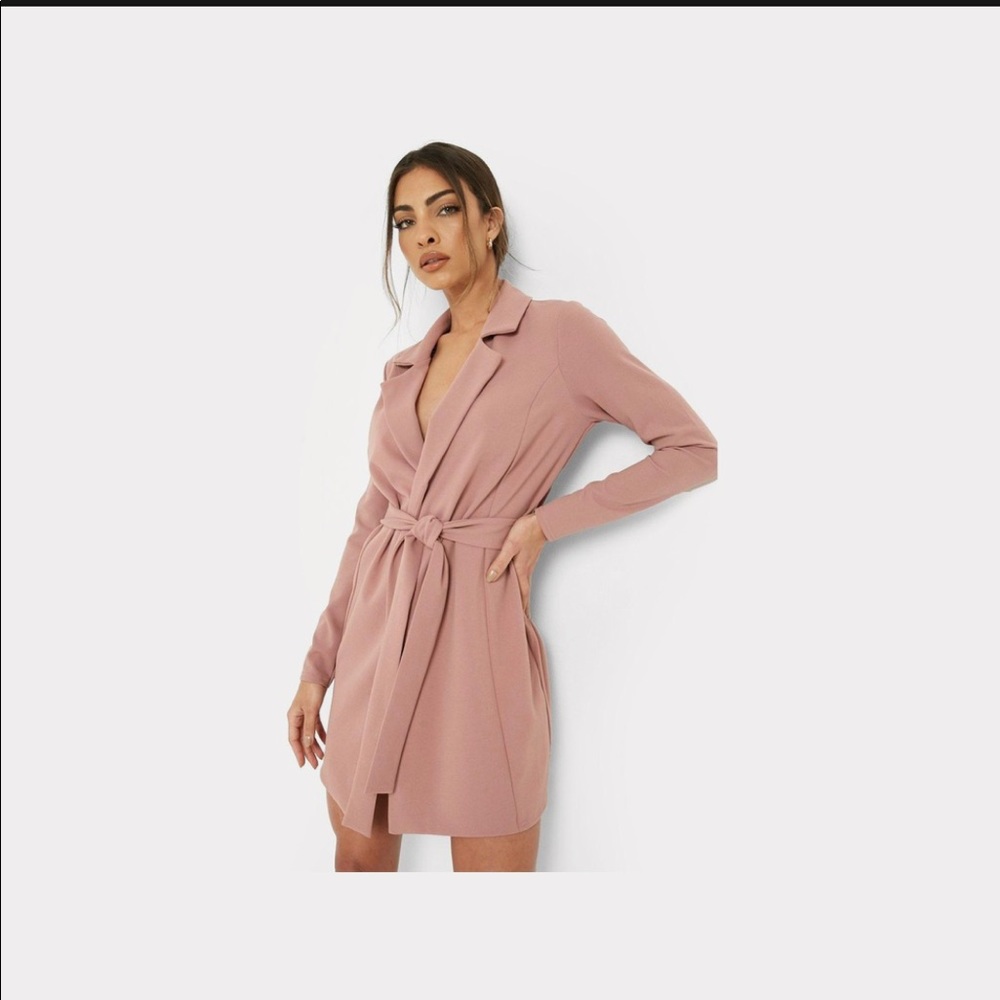 Wrap blazer dress